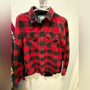 Roots Plaid Button Down Shirt